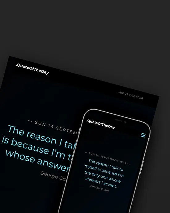 Web app that shows one quote per day
